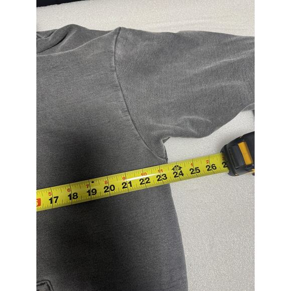 Talentless Hoodie Mens Large Gray Embroidered Logo Kangaroo Pocket Back Graphic - Picture 9 of 9